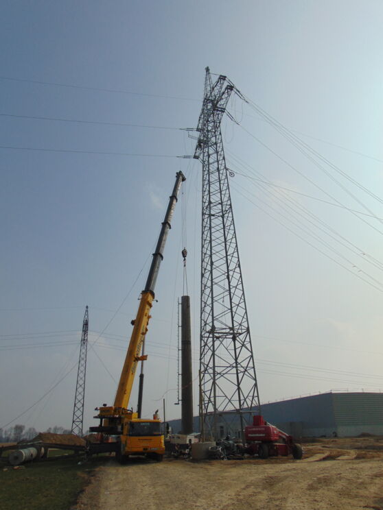 110-kV Leitung Plattling &ndash; Gr&uuml;belhof, Nr. O54